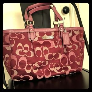 Burgundy Coach Purse